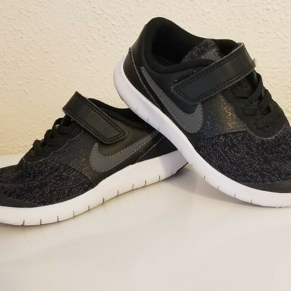 Nike Flex Contact Shoes Black Dark Grey Anthracite